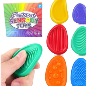 Sensorik Spielzeug 6er Set Fidget Steine – Anti Stress Spielzeug für Stressabbau & Konzentration